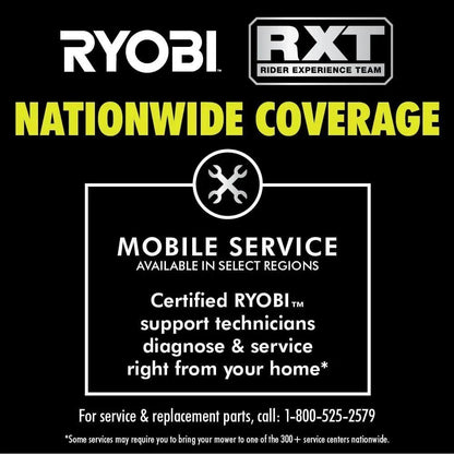 RYOBI 80V HP Brushless 42 in. Battery Electric Cordless Zero Turn Riding Mower Batteries and Charger 80V Batteries 40V