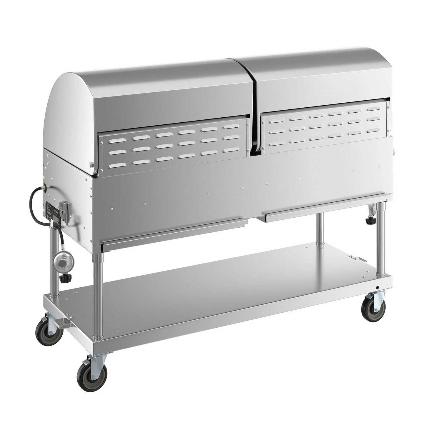Backyard Pro LPG60RD 60″ Stainless Steel Liquid Propane Outdoor Grill With Roll Dome