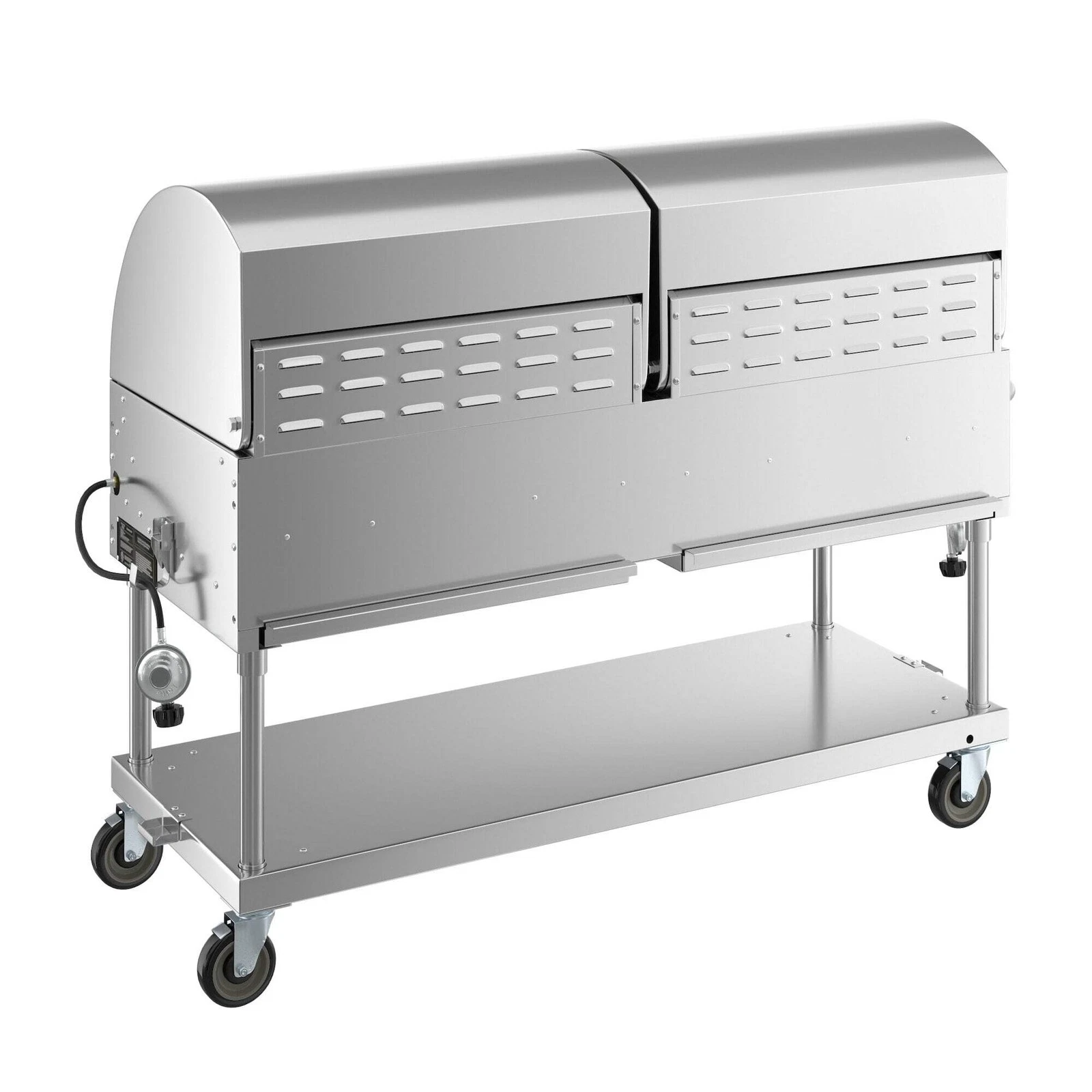 Backyard Pro LPG60RD 60″ Stainless Steel Liquid Propane Outdoor Grill With Roll Dome