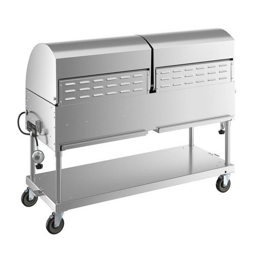 Backyard Pro LPG60RD 60″ Stainless Steel Liquid Propane Outdoor Grill With Roll Dome