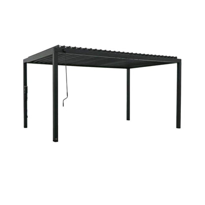 Backyard Discovery Sarasota Galvanized Steel Louvered Outdoor Pergola