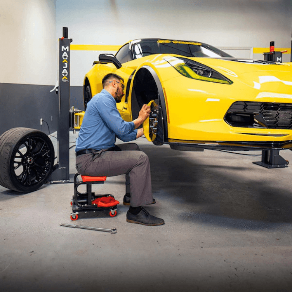 MaxJax M7K 7000 Lb. Capacity Portable 110V Two-Post Garage Car Lift
