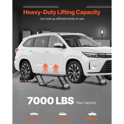 Designasofadfw 7000 Lb. Adjustable Remote-Control Portable Car Lift