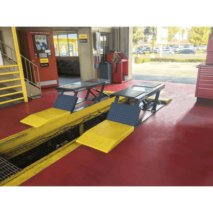 BendPak P-9000LT 9000 Lb. Capacity Low-Rise Open-Center Pit Car Lift