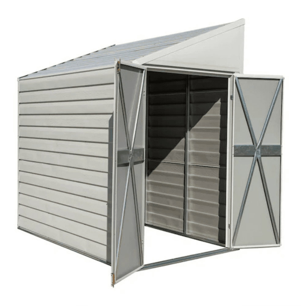 Arrow Yardsaver 4' x 7' Galvanized Steel Lean-To Storage Shed