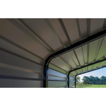 Arrow 12' x 20' x 7' Heavy-Duty Steel Carport DIY Kit Galvanized Metal Roof Vehicle and Equipment Storage Shelter