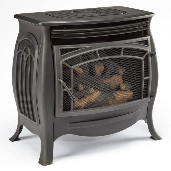Duluth Forge FDSR25 26,000 BTU Matte Black Dual Fuel Ventless Gas Stove