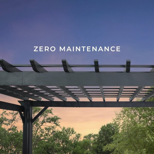 Backyard Discovery Stratford 14' x 10' Black Steel Pergola with Soft Canopy