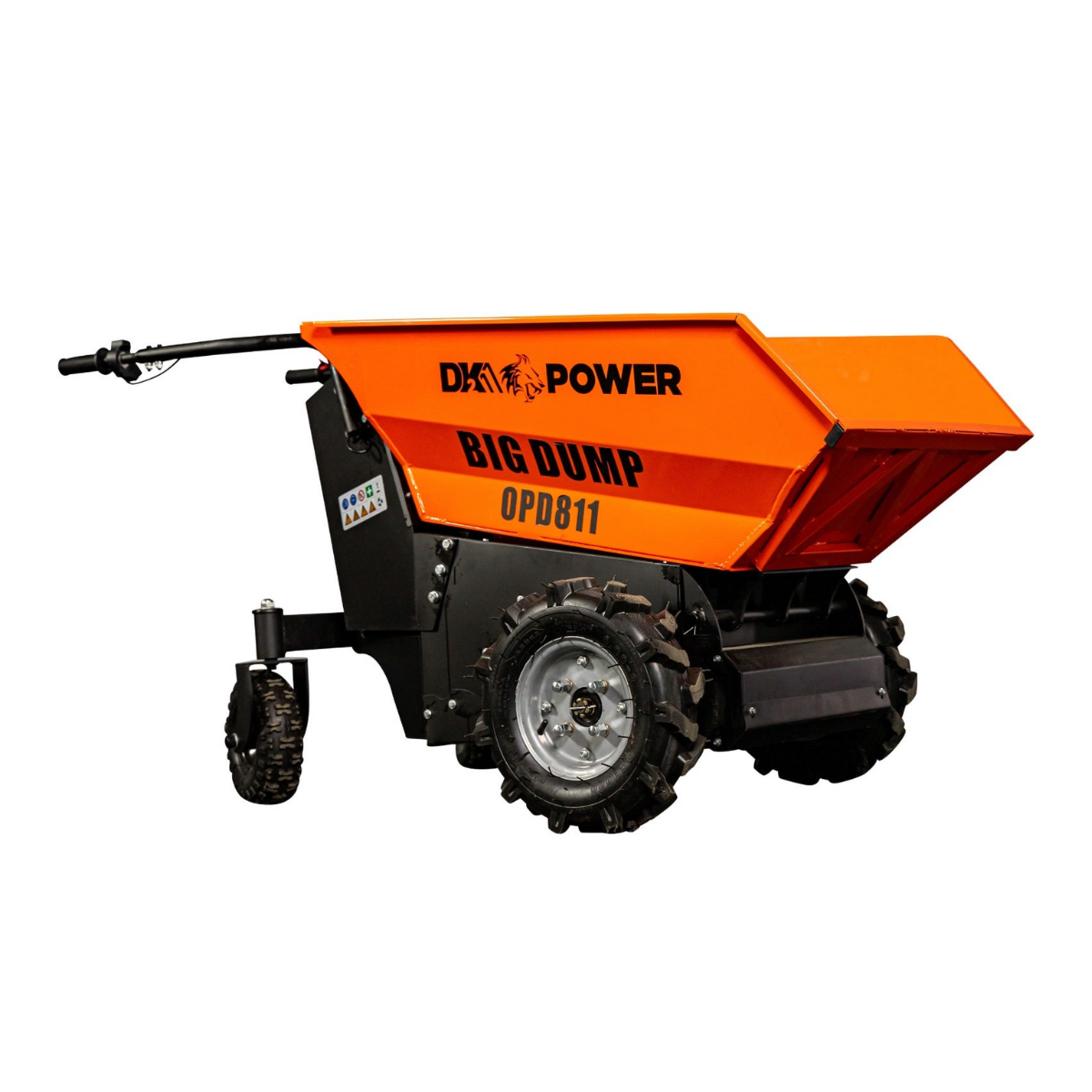 Detail K2 Big Dump 1100-Pound Electric Power Dump Cart with Hydraulic Lift