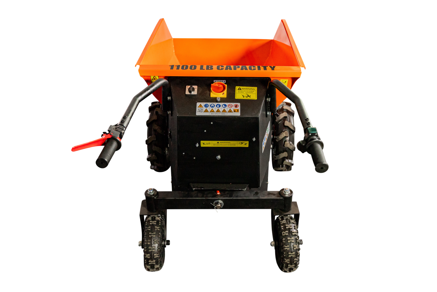 Detail K2 Big Dump 1100-Pound Electric Power Dump Cart with Hydraulic Lift