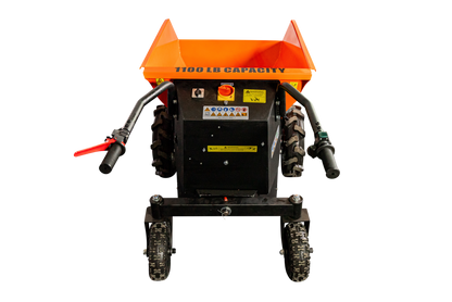 Detail K2 Big Dump 1100-Pound Electric Power Dump Cart with Hydraulic Lift