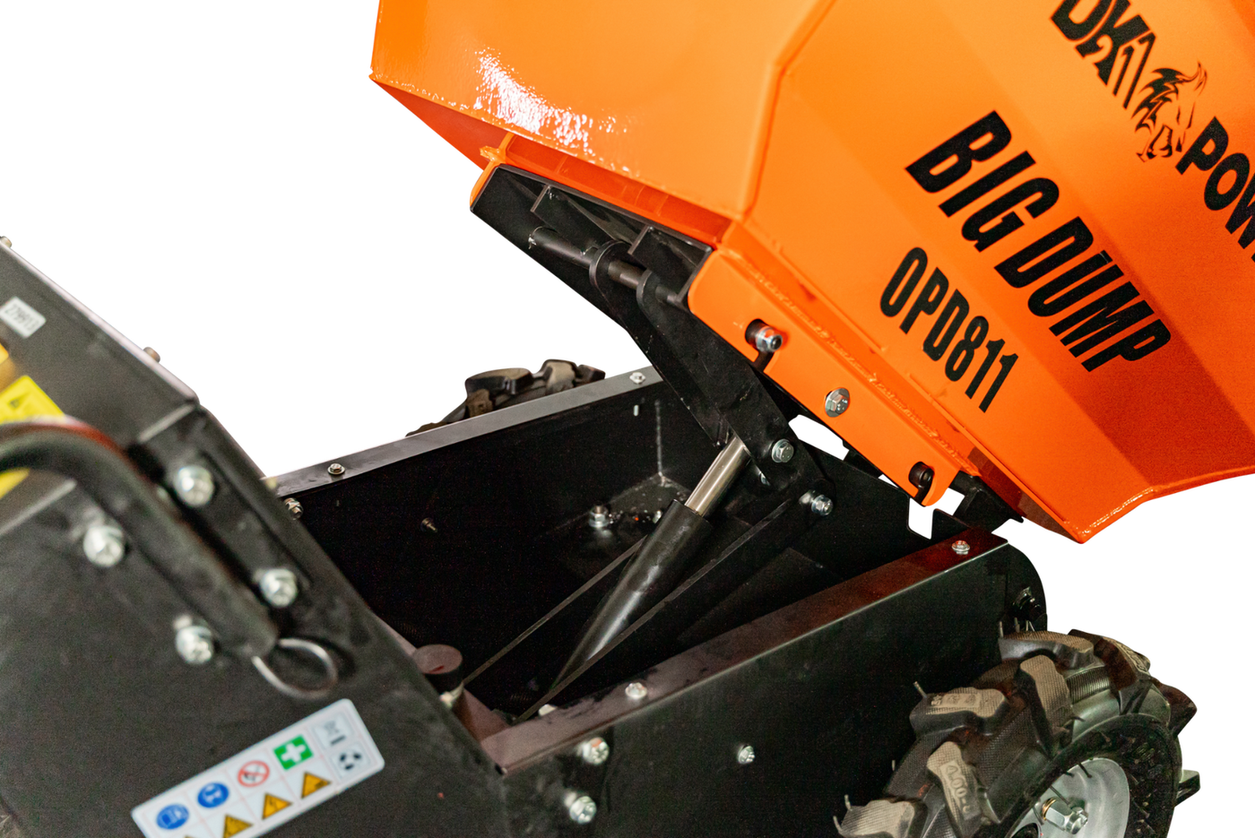 Detail K2 Big Dump 1100-Pound Electric Power Dump Cart with Hydraulic Lift