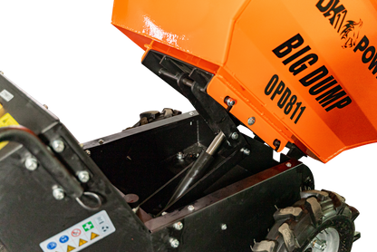 Detail K2 Big Dump 1100-Pound Electric Power Dump Cart with Hydraulic Lift