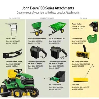 42″ Gas Riding Lawn Tractor – Hydrostatic Drive, Heavy-Duty Residential Mower