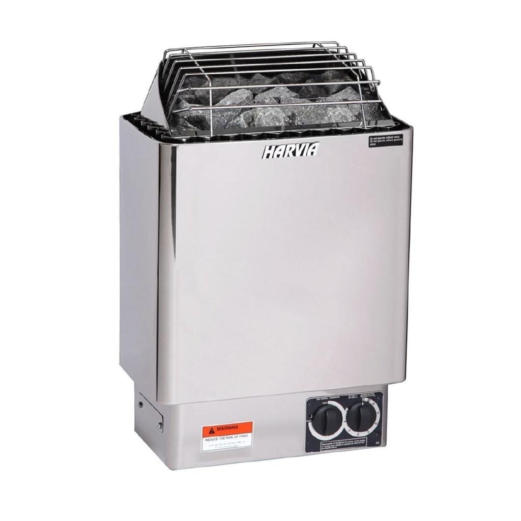 Harvia Electric Sauna Heater Package | KIP 6kW | Traditional Finnish Sauna Heater | Complete Package