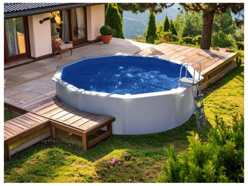 Piscine acier Bora Bora ronde